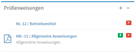 Pruefanweisung Pruefanweisung